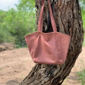 Chic Pink Canvas Tote Bag for Everyday Use